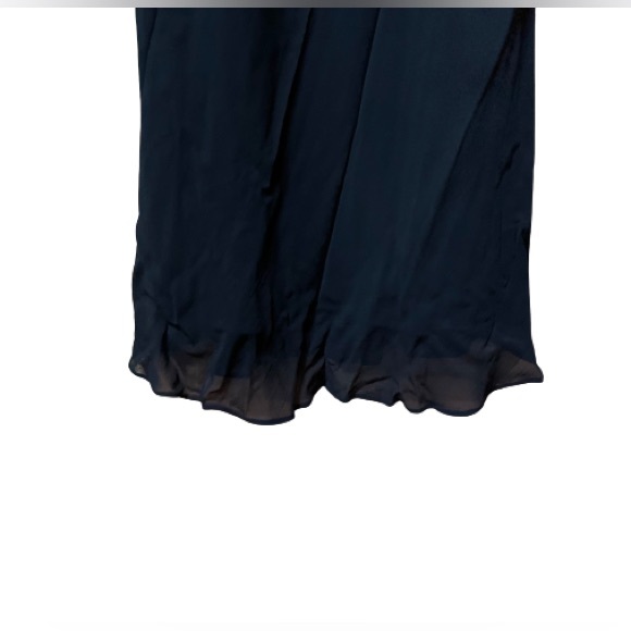 EUC Ralph Lauren Spaghetti Strap Little Black Dress W/ Ruffles - Picture 3 of 5